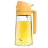 2-in-1 Olive Oil Glass Dispenser Bottle - 16oz/500ml