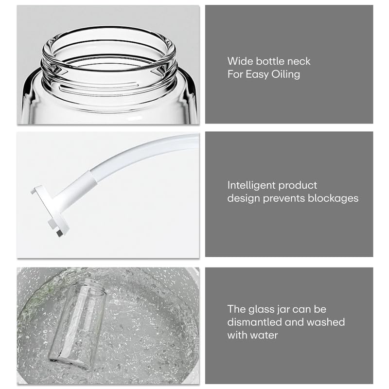 2-in-1 Olive Oil Glass Dispenser Bottle - 16oz/500ml