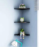 Wall Mounted Floating Corner Storage Wooden Shelves